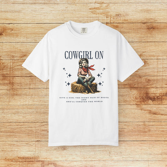 Cowgirl On Vintage Western T-Shirt