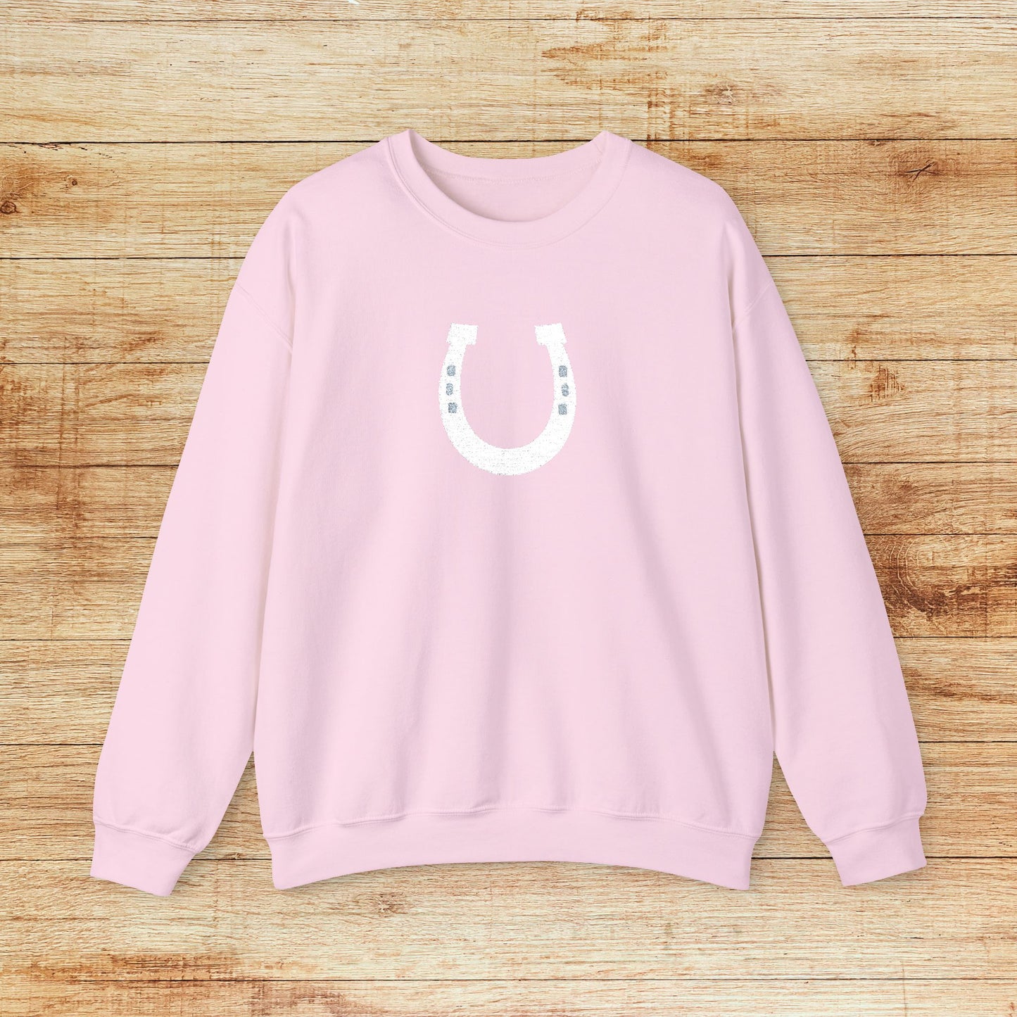 Embroidered Lucky Horseshoe Sweatshirt