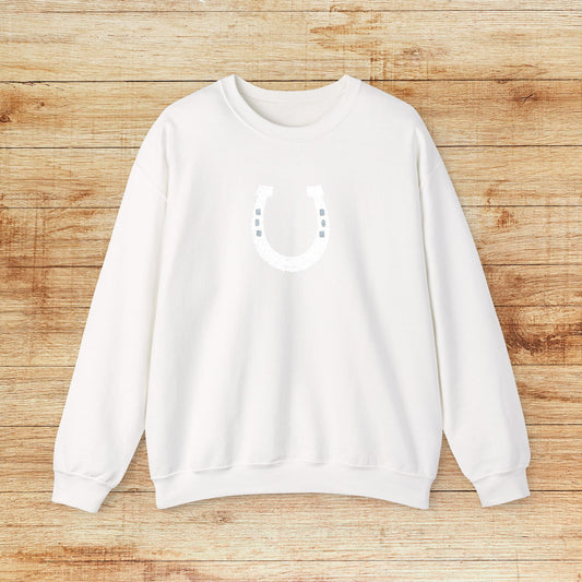 Embroidered Lucky Horseshoe Sweatshirt