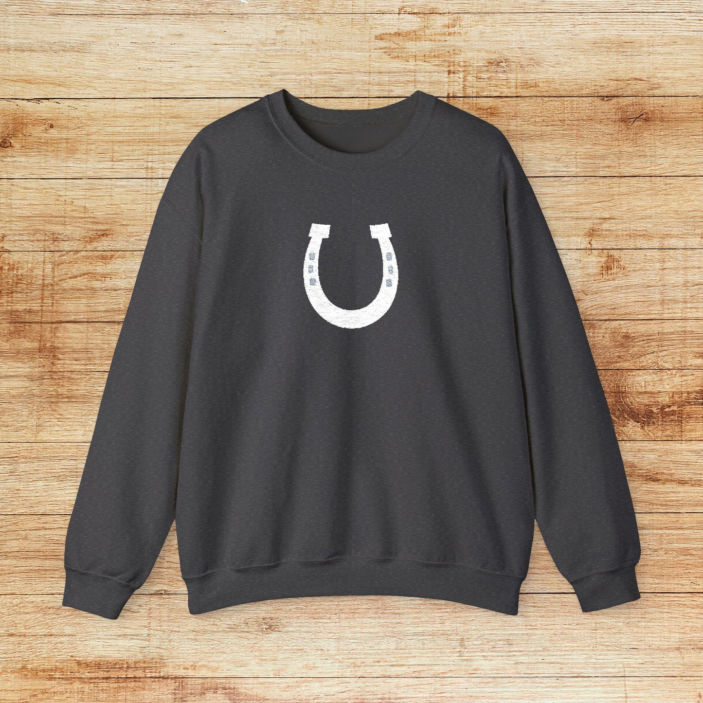 Embroidered Lucky Horseshoe Sweatshirt