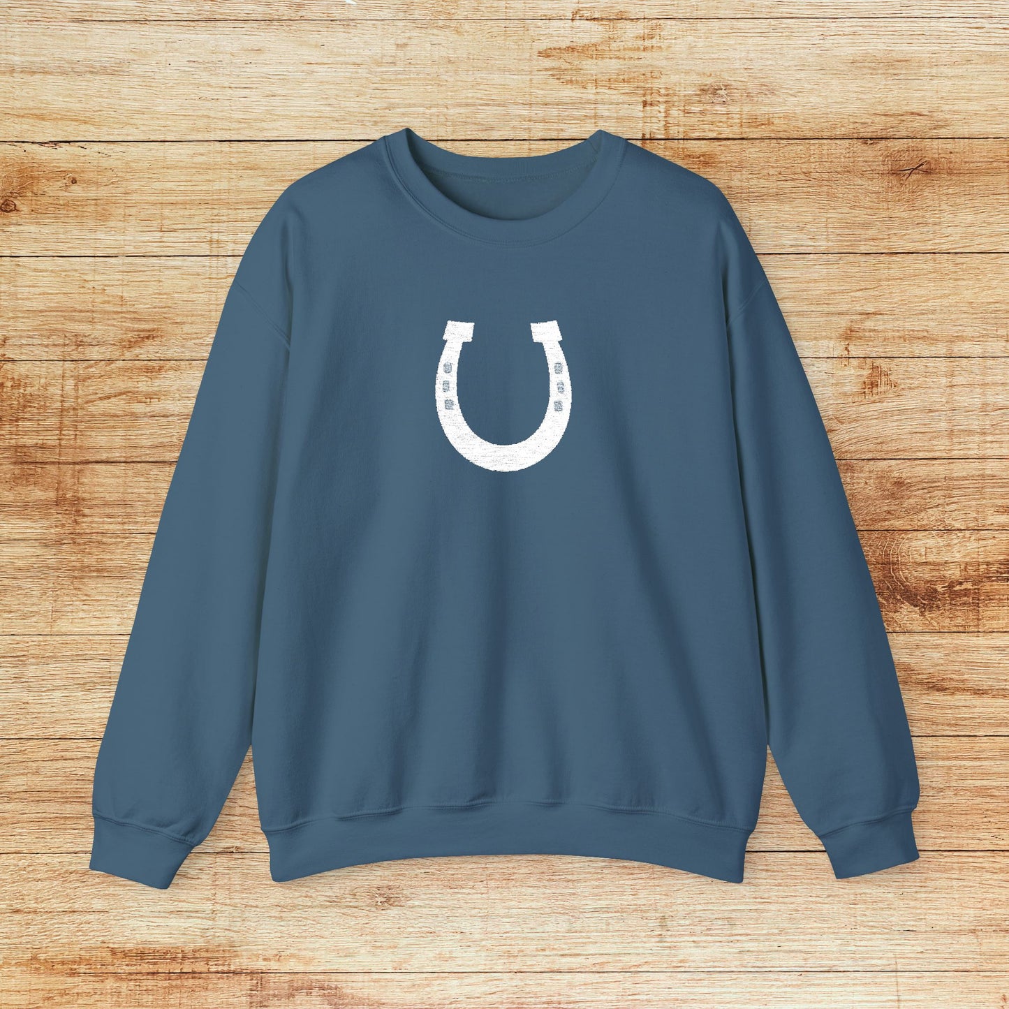 Embroidered Lucky Horseshoe Sweatshirt