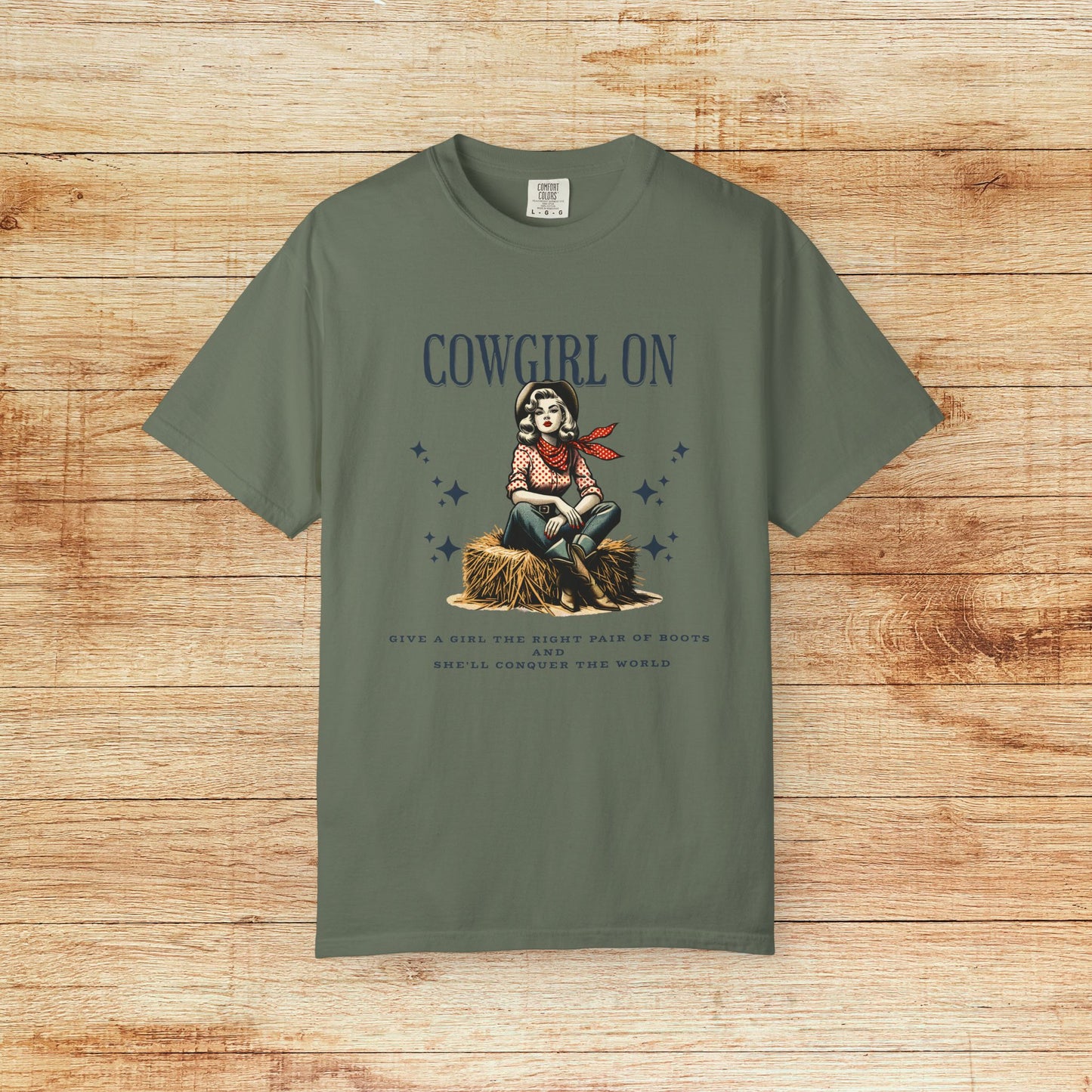 Cowgirl On Vintage Western T-Shirt