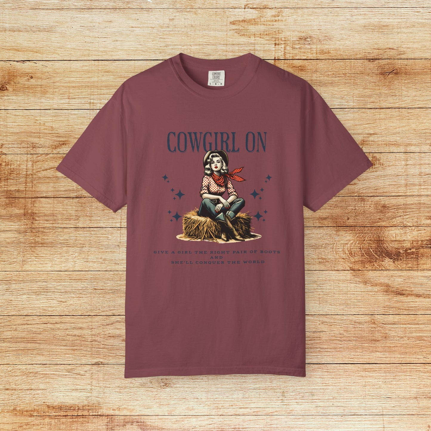 Cowgirl On Vintage Western T-Shirt